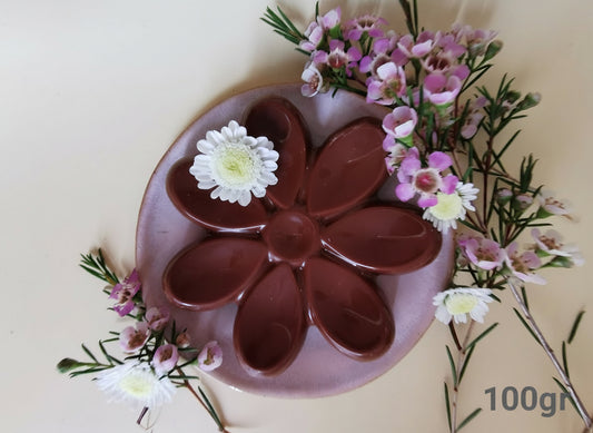 Tablette Chocolat Amande et Intérieur Praliné Noisettes