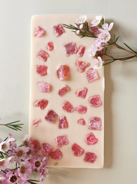 Tablette Chocolat Blanc et Fraise