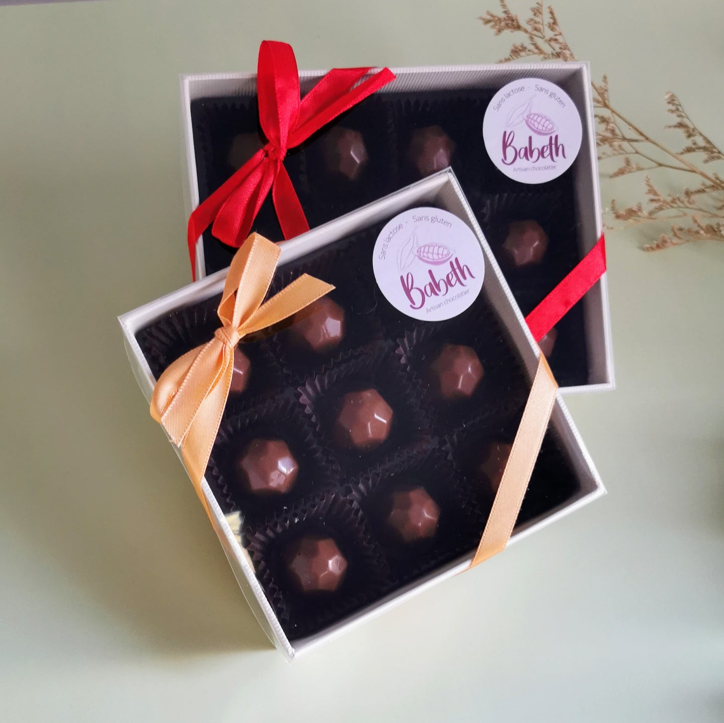 Coffret diamant praliné